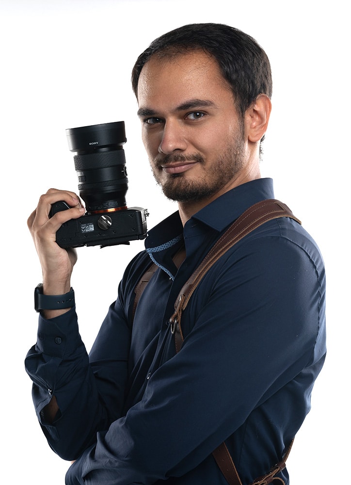 Julian Ahmed mit seiner Kamera